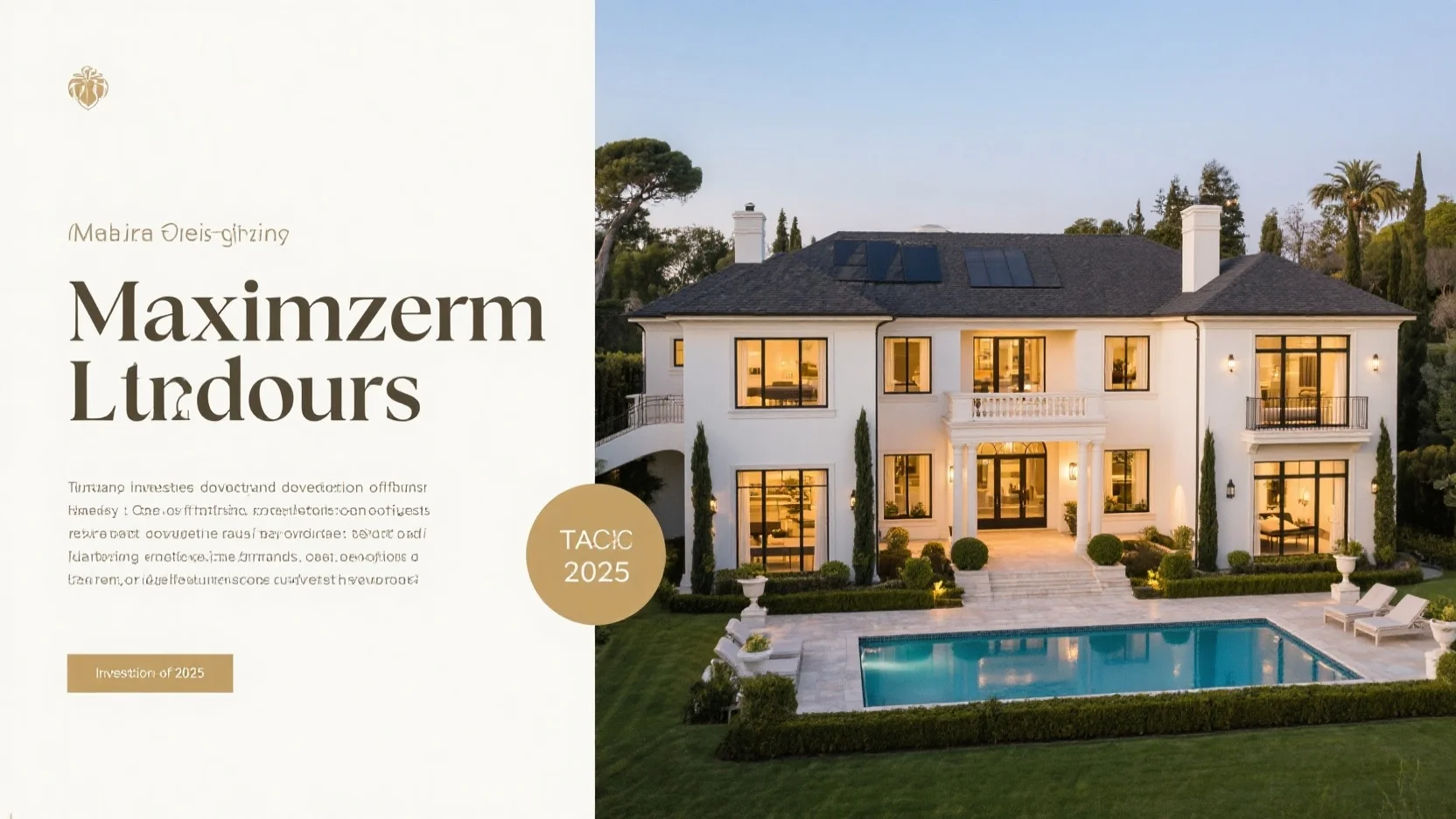 Luxury Real Estate Investment